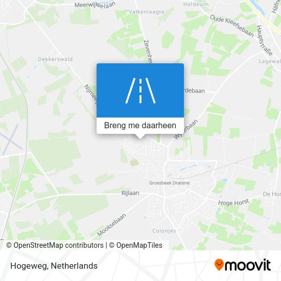 Hogeweg kaart