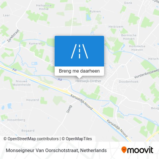 Monseigneur Van Oorschotstraat kaart