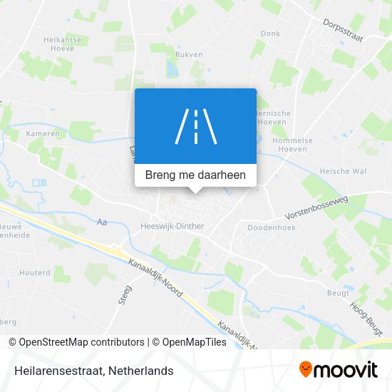 Heilarensestraat kaart