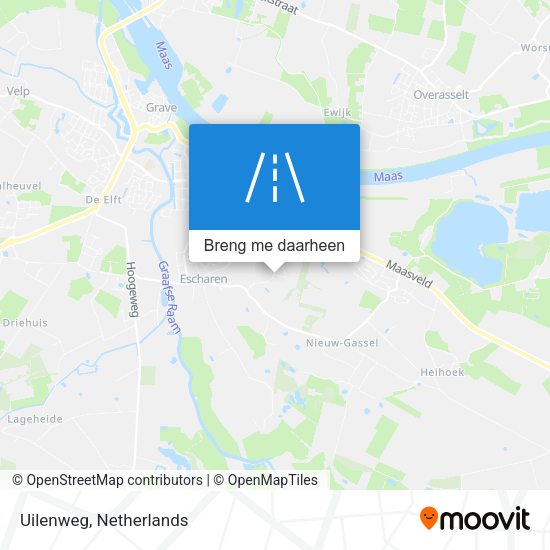 Uilenweg kaart