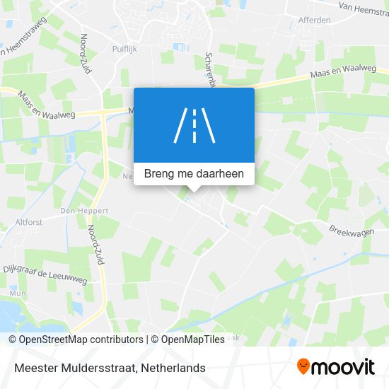 Meester Muldersstraat kaart