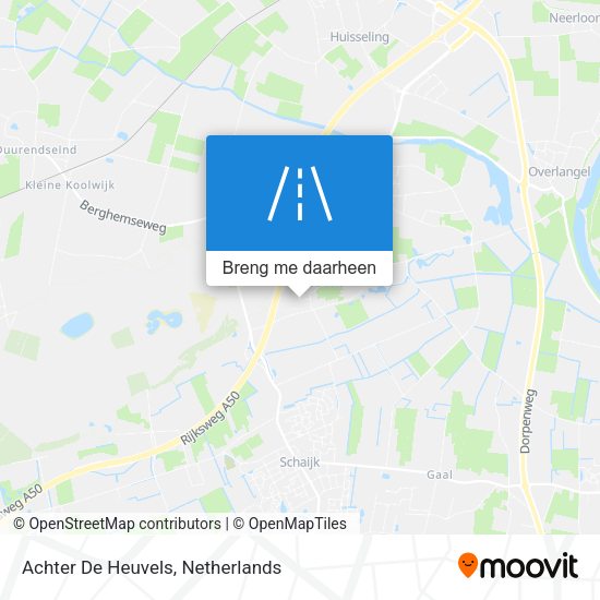 Achter De Heuvels kaart