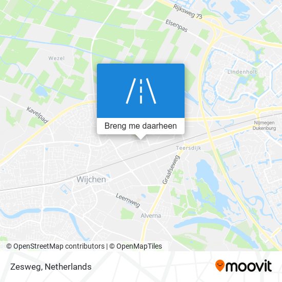 Zesweg kaart