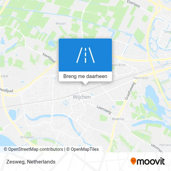 Zesweg kaart