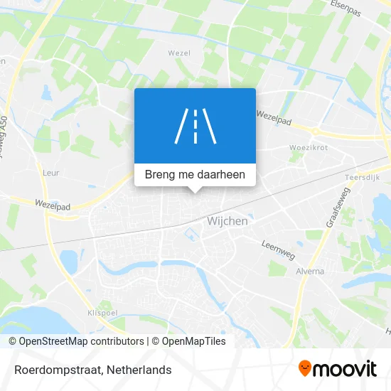 Roerdompstraat kaart