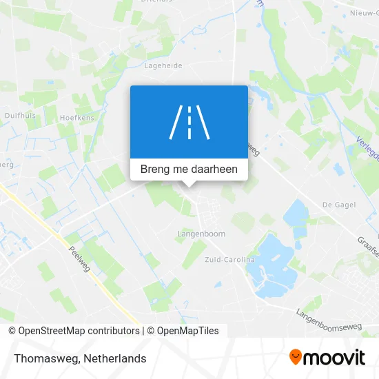 Thomasweg kaart