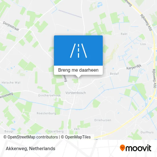 Akkerweg kaart