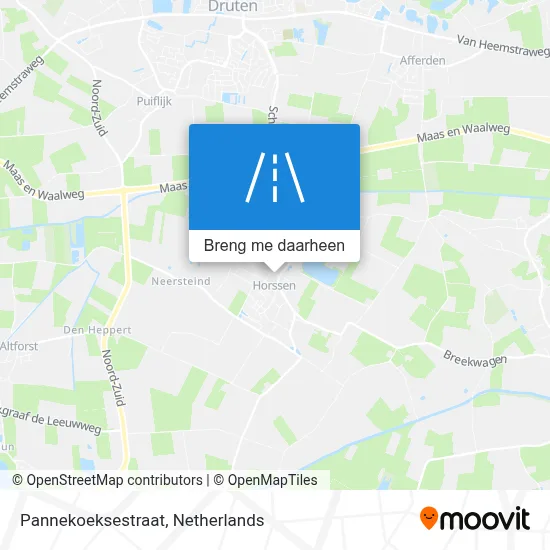 Pannekoeksestraat kaart