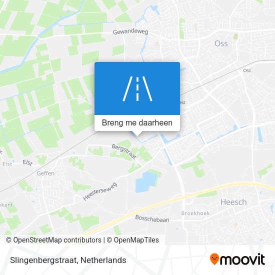 Slingenbergstraat kaart