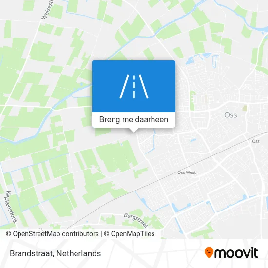 Brandstraat kaart