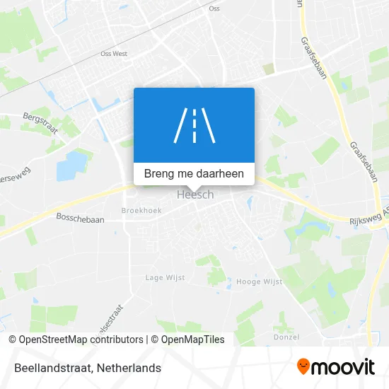 Beellandstraat kaart
