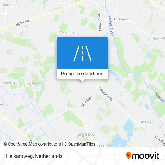 Heikantweg kaart