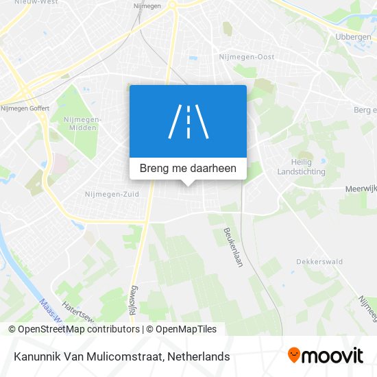 Kanunnik Van Mulicomstraat kaart