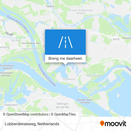 Lobberdenseweg kaart