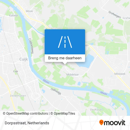 Dorpsstraat kaart