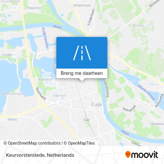 Keurvorsterstede kaart