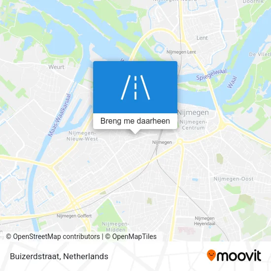 Buizerdstraat kaart