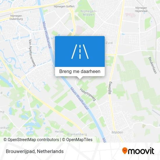 Brouwerijpad kaart