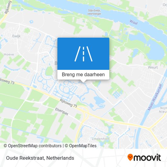 Oude Reekstraat kaart