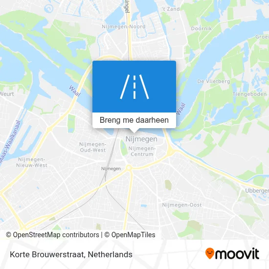 Korte Brouwerstraat kaart
