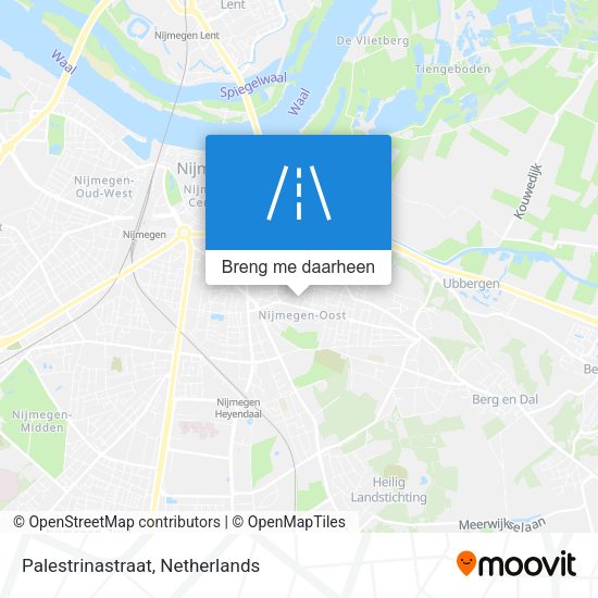 Palestrinastraat kaart