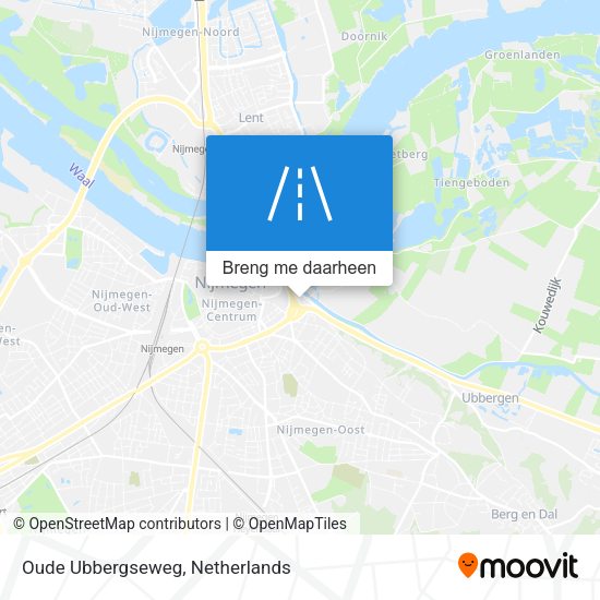 Oude Ubbergseweg kaart