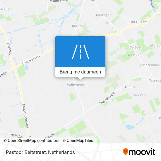 Pastoor Beltstraat kaart