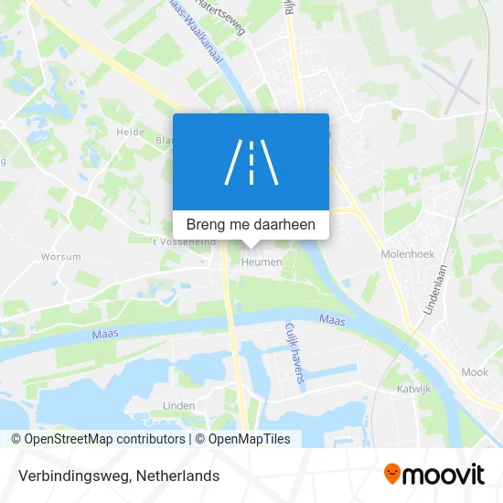 Verbindingsweg kaart