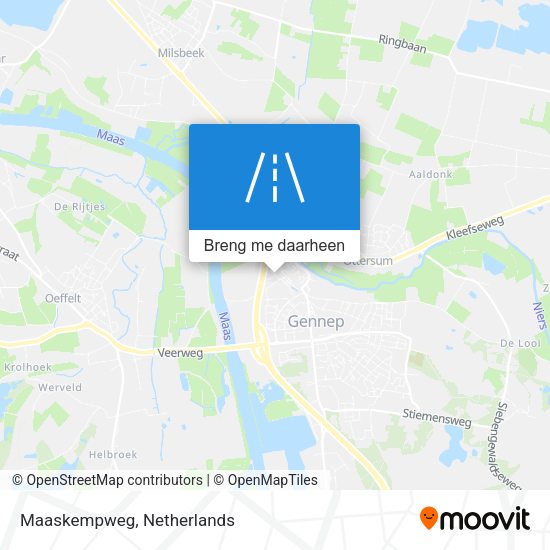 Maaskempweg kaart