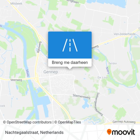 Nachtegaalstraat kaart
