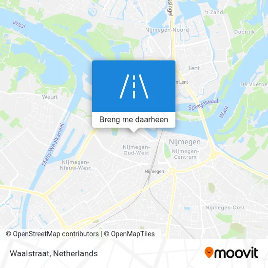 Waalstraat kaart
