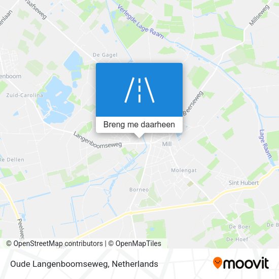 Oude Langenboomseweg kaart