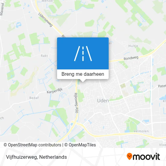 Vijfhuizerweg kaart