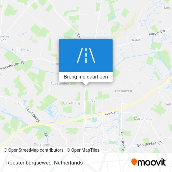 Roestenburgseweg kaart