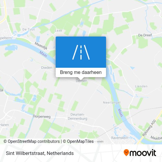 Sint Wilbertstraat kaart