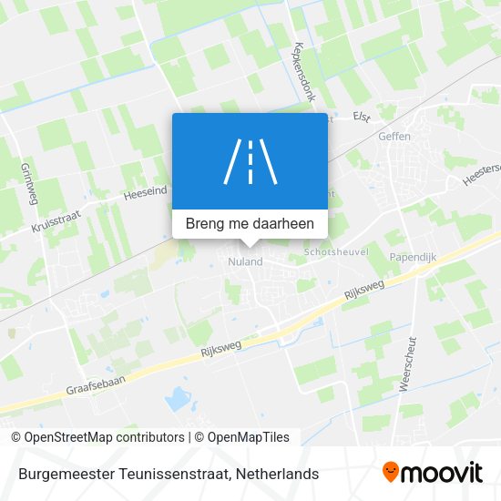 Burgemeester Teunissenstraat kaart