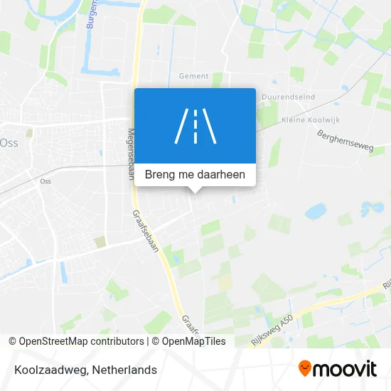 Koolzaadweg kaart