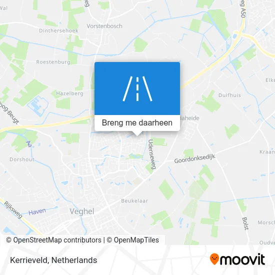 Kerrieveld kaart