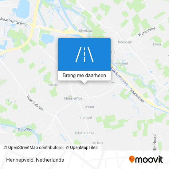 Hennepveld kaart