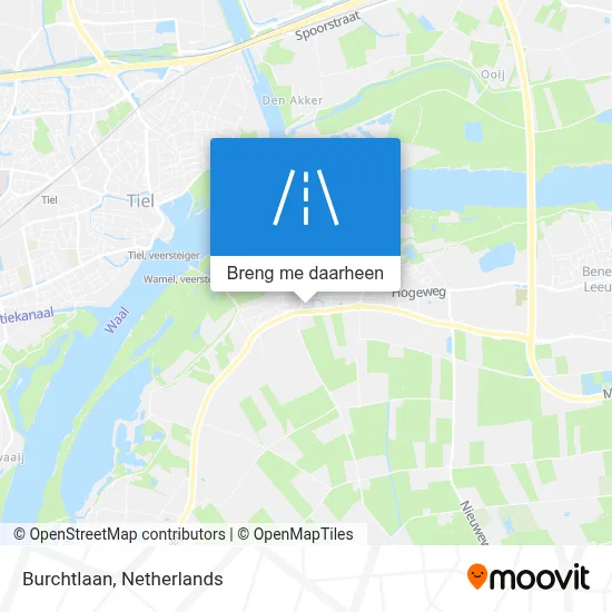 Burchtlaan kaart