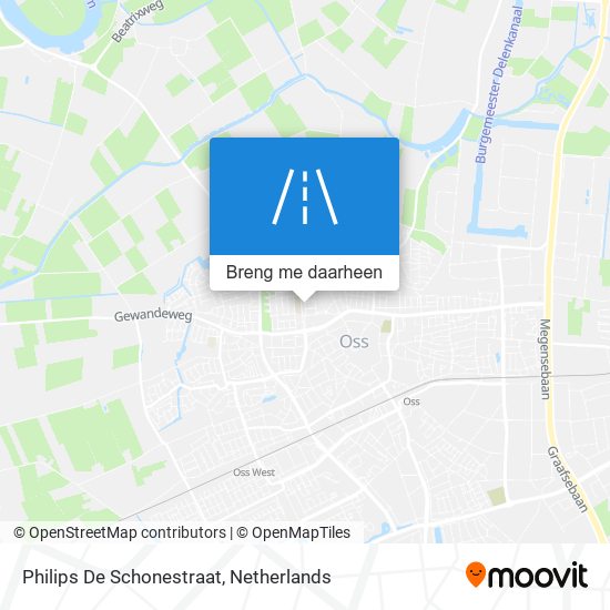 Philips De Schonestraat kaart