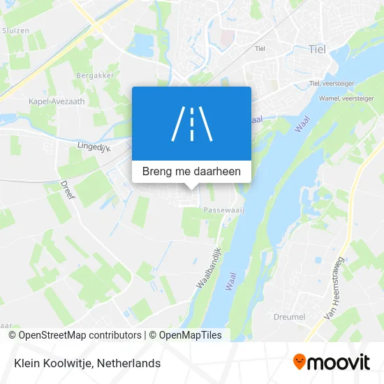 Klein Koolwitje kaart