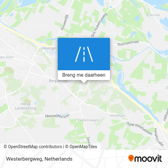 Westerbergweg kaart