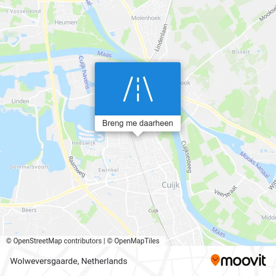 Wolweversgaarde kaart