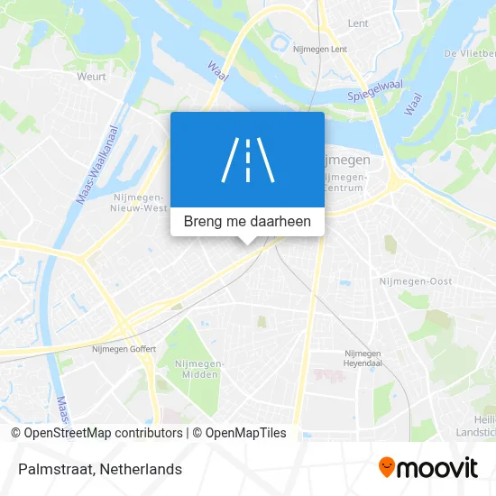 Palmstraat kaart
