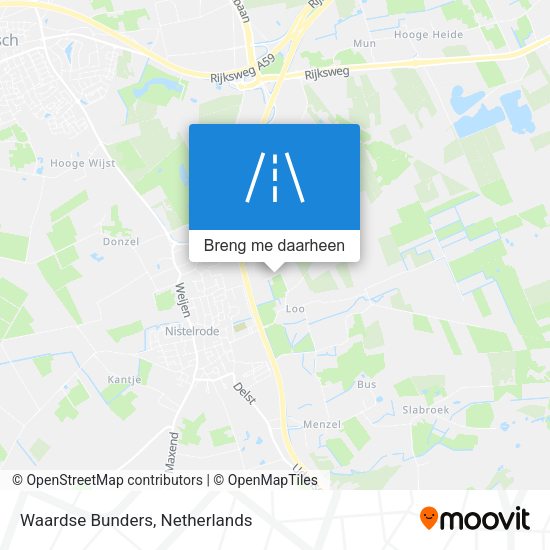 Waardse Bunders kaart