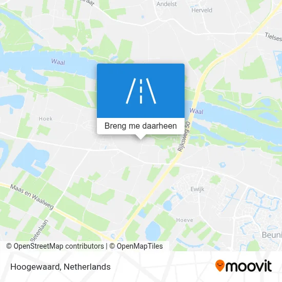 Hoogewaard kaart
