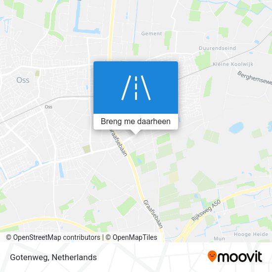 Gotenweg kaart