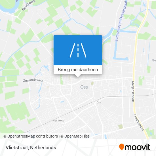 Vlietstraat kaart