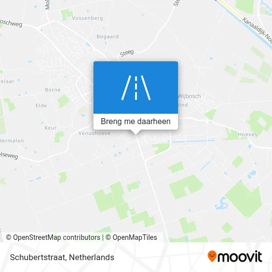 Schubertstraat kaart